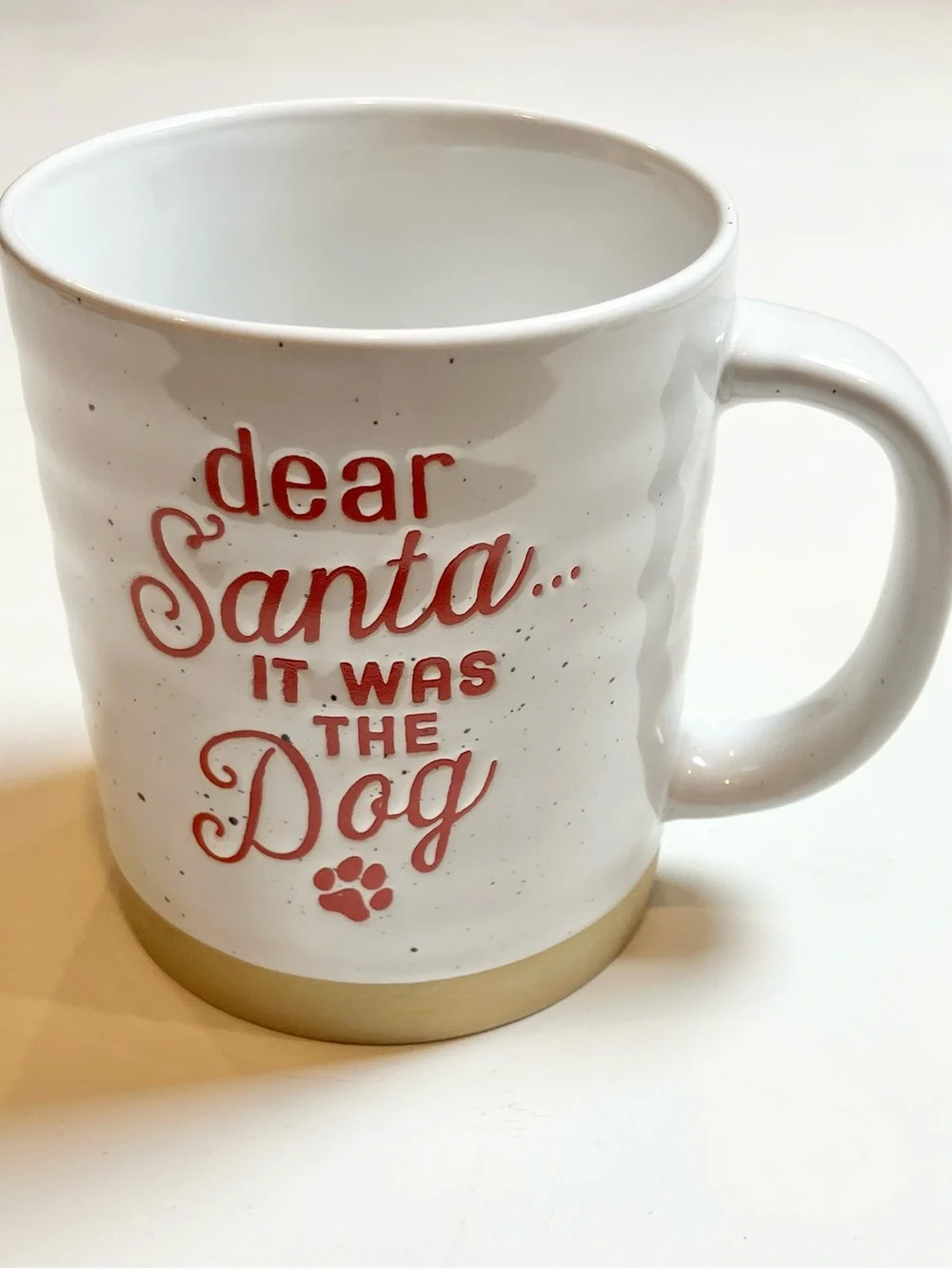 “Dear Santa It Was The Dog” White Ceramic Pet Lover Mug
